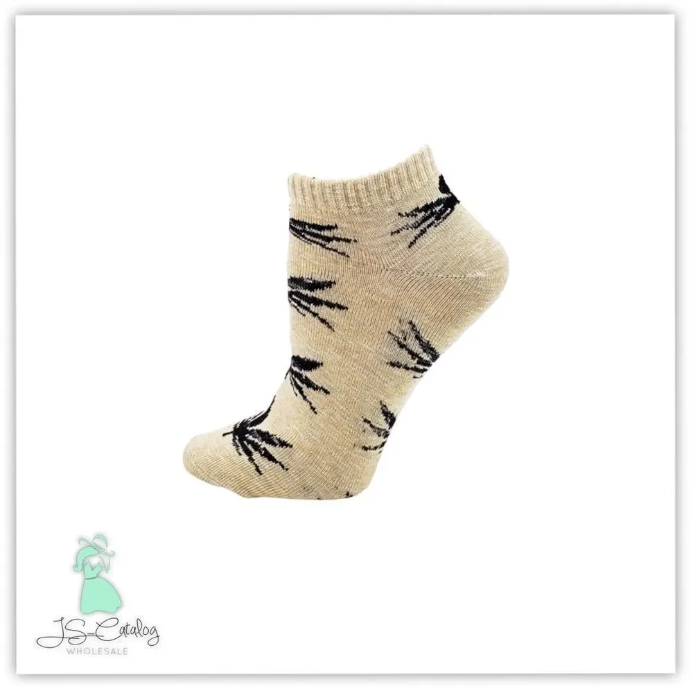🌳 2 FOR 💲15 🌳 Weed Leaf Print Ankle Socks